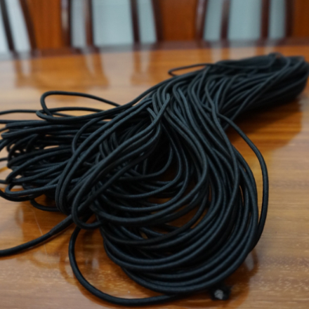 Dây giày thun màu full black